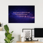 Psalm 107:1 poster (Heimbüro)