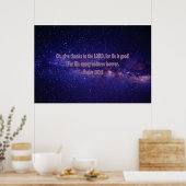Psalm 107:1 poster (Küche)