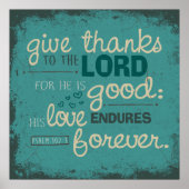 Psalm 107:1 Poster (Vorne)