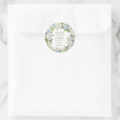 Psalm 107:1 runder aufkleber (Tasche)