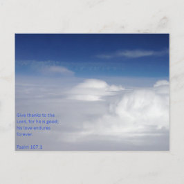 Psalm 107:1 "Scripture Post Card" Postkarte