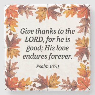 Psalm 107:1 steinuntersetzer