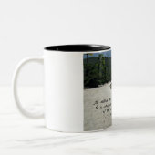 Psalm 107:29 Er stillte den Sturm... Zweifarbige Tasse (Links)