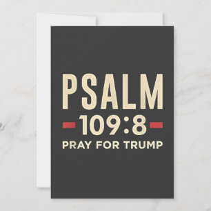 Psalm 109:8 Gebet für Trump Religionseröffnung Ankündigung