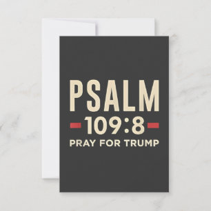 Psalm 109:8 Gebet für Trump Religionseröffnung Dankeskarte