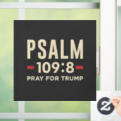 Psalm 109:8 Gebet für Trump Religionseröffnung Fensteraufkleber (Zuhause)