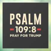Psalm 109:8 Gebet für Trump Religionseröffnung Fensteraufkleber (Blatt 3)