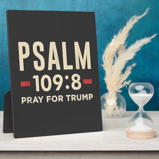 Psalm 109:8 Gebet für Trump Religionseröffnung Fotoplatte (Seite)