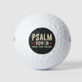Psalm 109:8 Gebet für Trump Religionseröffnung Golfball (Vorderseite)
