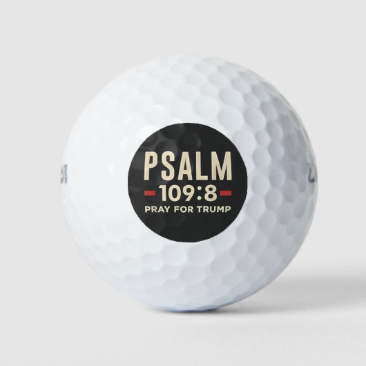 Psalm 109:8 Gebet für Trump Religionseröffnung Golfball (Vorderseite)
