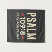 Psalm 109:8 Gebet für Trump Religionseröffnung Wandteppich (Vorderseite (Horizontal))