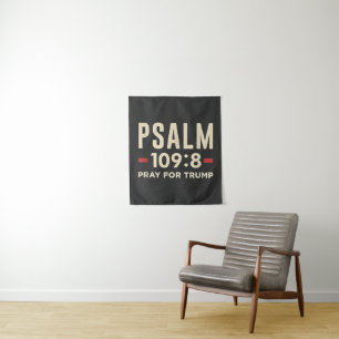 Psalm 109:8 Gebet für Trump Religionseröffnung Wandteppich