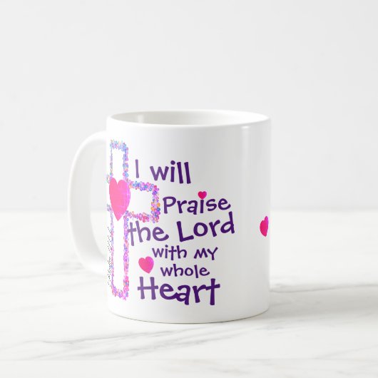 Psalm 111,1 kaffeetasse (Vorderseite Links)