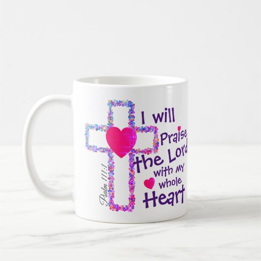 Psalm 111,1 kaffeetasse (Links)