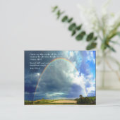 Psalm 111:2 Regenbogen Postkarte (Stehend Vorderseite)