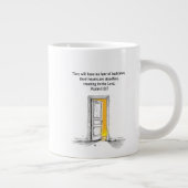Psalm 112:7 Bibelvers christliches Geschenk Tasse (Rechts)