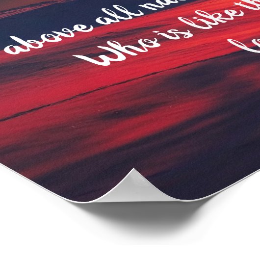 Psalm 113: 1 - 6 Poster (Ecke)