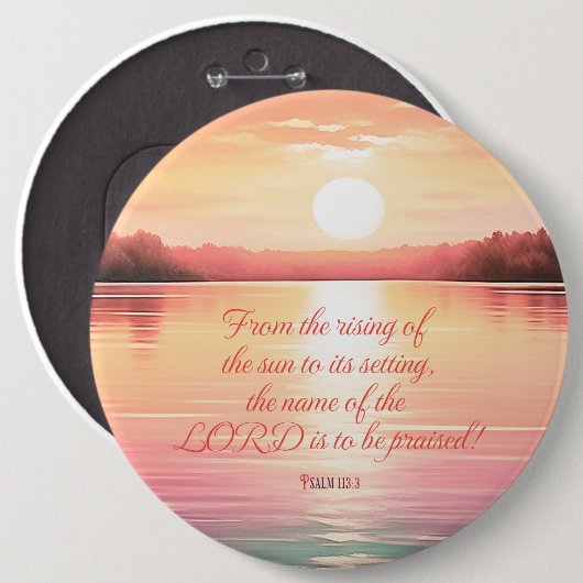 Psalm 113:3 button (Vorne & Hinten)