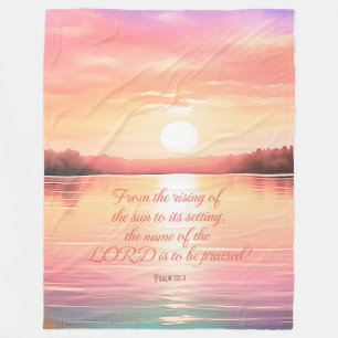 Psalm 113:3 fleecedecke
