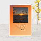 Psalm 113:3 karte (Gelbe Blume)