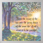 Psalm 113:3 poster (Vorne)