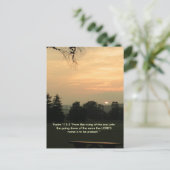 Psalm 113:3 Sonnenschutzkarte Postkarte (Stehend Vorderseite)