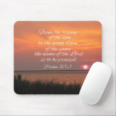 Psalm 113:3 Vom Sonnenaufgang Mousepad (Mit Mouse)