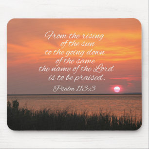 Psalm 113:3 Vom Sonnenaufgang Mousepad