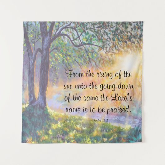 Psalm 113:3 wandteppich (Vorderseite)