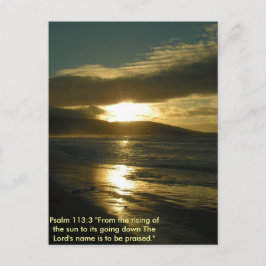 Psalm-113:3sonnenuntergang-Bibeltext Postkarte