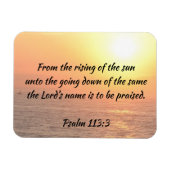 Psalm-113-Ozeanhochmagnet Magnet (Horizontal)