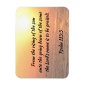 Psalm-113-Ozeanhochmagnet Magnet (Vertikal)