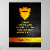 Psalm 115:11 Bibelverse Poster (Vorne)