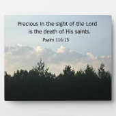 Psalm 116:15 fotoplatte (Vorderseite)