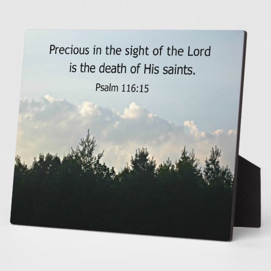 Psalm 116:15 fotoplatte (Seite)