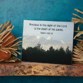 Psalm 116:15 fotoplatte (Seite)