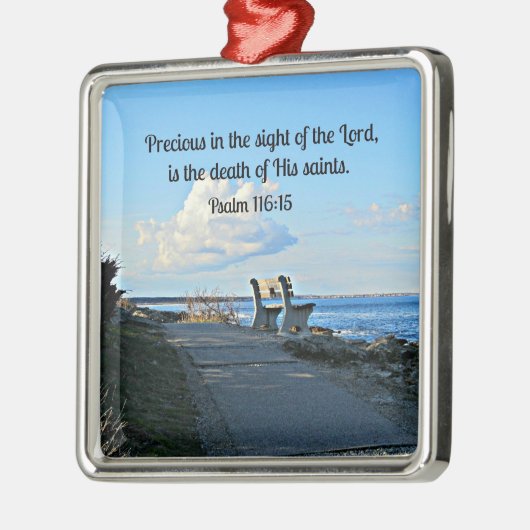 Psalm 116:15 silbernes ornament (Links)