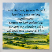 Psalm 116:1-2 poster (Vorne)