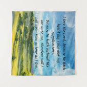 Psalm 116:1-2 wandteppich (Vorderseite (Horizontal))