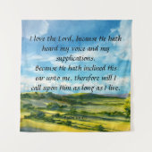 Psalm 116:1-2 wandteppich (Vorderseite)