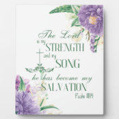 Psalm 11814 Der Herr ist mein Starkbibelverse Fotoplatte (Vorderseite)