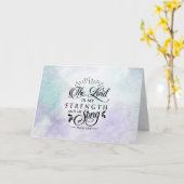 Psalm 118:14 Der Herr ist meine Stärke und mein So Karte (Gelbe Blume)