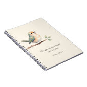 Psalm 118:14 mit Vogel Notizbuch Notizblock (Rechte Seite)