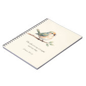 Psalm 118:14 mit Vogel Notizbuch Notizblock (Linke Seite)
