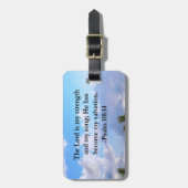 PSALM 118:14 SERENE OCEAN FOTO DESIGN GEPÄCKANHÄNGER (Vorderseite vertikal)