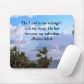 PSALM 118:14 SERENE OCEAN FOTO DESIGN MOUSEPAD (Mit Mouse)