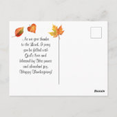 Psalm 118:1 Danke an den Herrn für Ihn ist gut Postkarte (Rückseite)