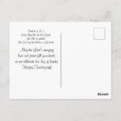 Psalm 118:1 Danke an den LORD-Erntedank Postkarte (Rückseite)