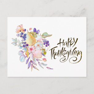 Psalm 118:1 Give Thanks to the LORD Thanksgiving Postkarte