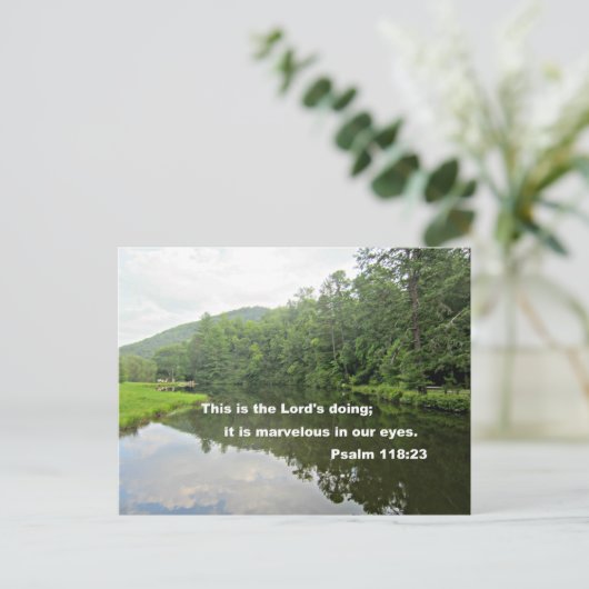 Psalm 118:23 postkarte (Stehend Vorderseite)